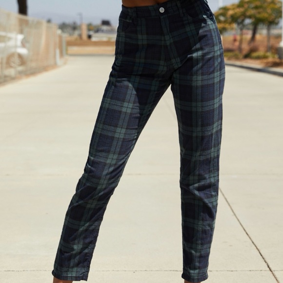 John Galt Jane Plaid Pants - Picture 1 of 4